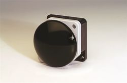 Mushroom button, black, IP66